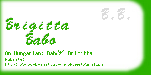 brigitta babo business card